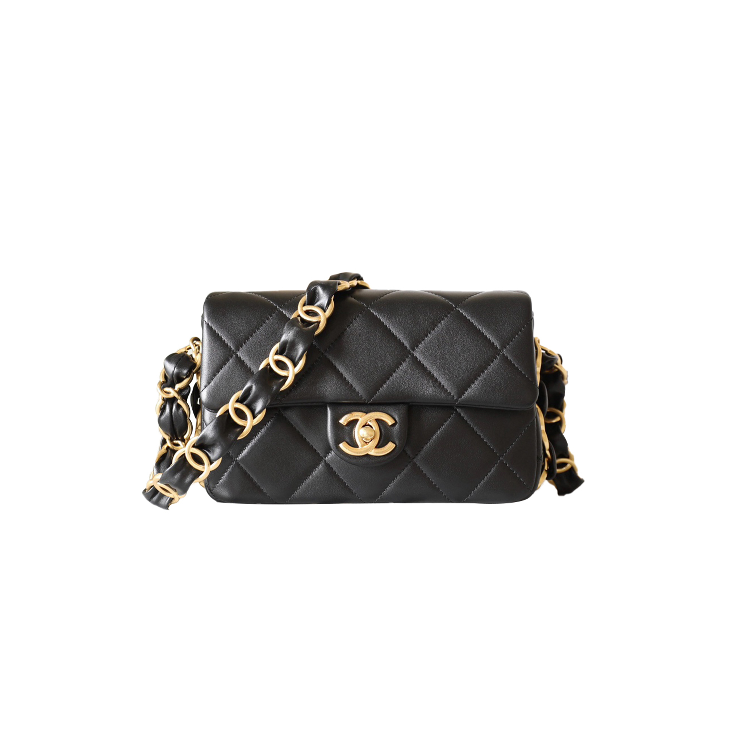 Ch*el master double c thick chain cover medium black (21*14*7cm)